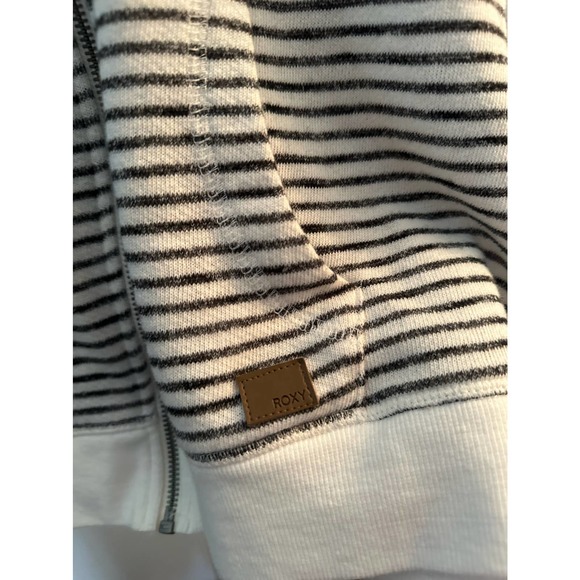 Roxy Striped Zip Up Hoodie Jacket - Picture 3 of 6